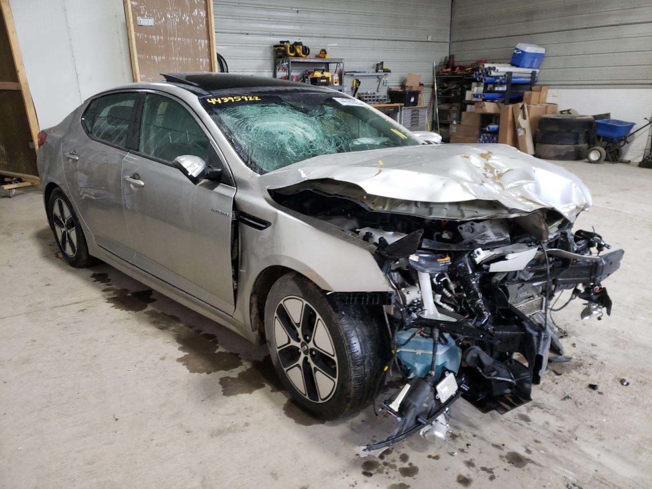KIA OPTIMA HYB 2013 with VIN KNAGM4AD8D5039078 - Photo from auction