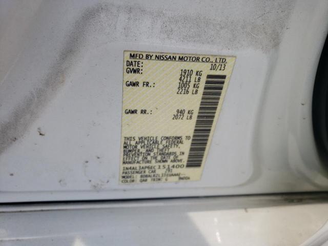 Photo 10 from auction – 2014 NISSAN ALTIMA 2.5 with VIN 1N4AL3AP6EC151400