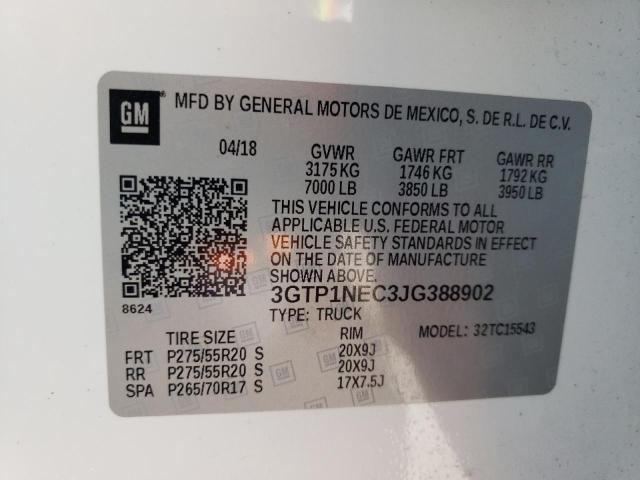 Photo 10 from auction – 2018 GMC SIERRA C15 with VIN 3GTP1NEC3JG388902