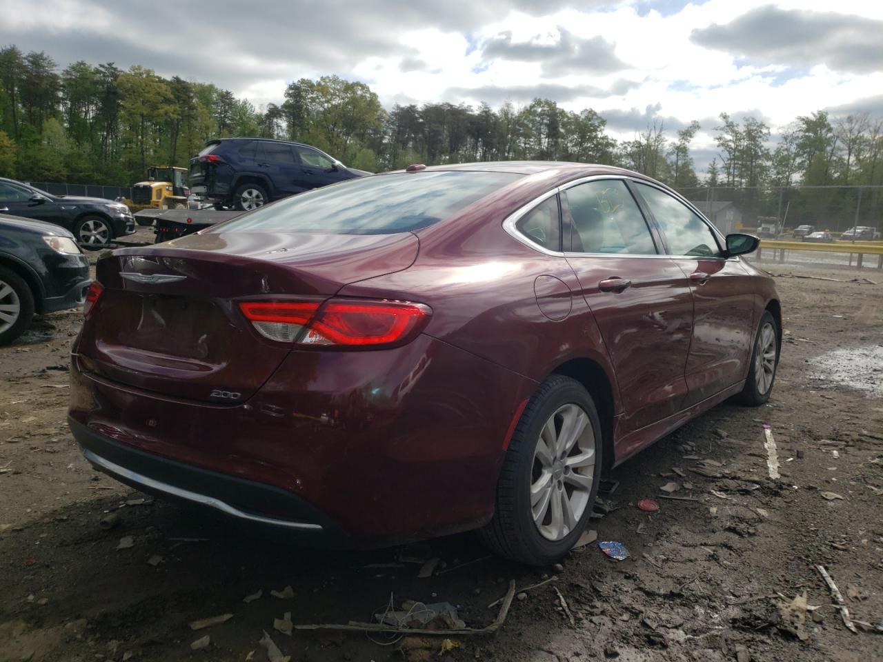 Photo 4 from auction – 2016 CHRYSLER 200 LIMITE with VIN 1C3CCCAB0GN131887