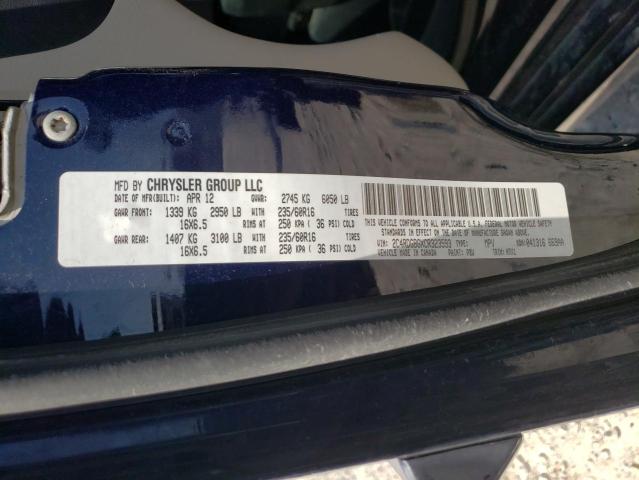 Photo 10 from auction – 2012 DODGE GRAND CARA with VIN 2C4RDGBGXCR323593
