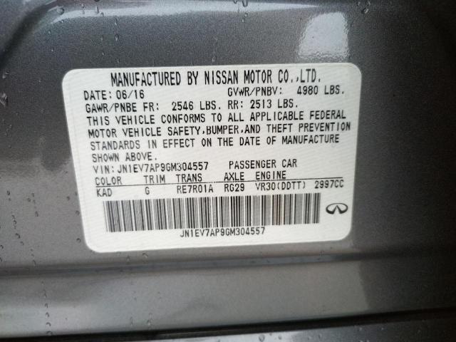 Photo 10 from auction – 2016 INFINITI Q50 PREMIU with VIN JN1EV7AP9GM304557