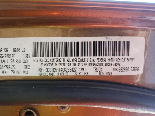 Photo 10 from auction – 2012 DODGE 2500 PICKU with VIN 3C6TD5HT4CG265427