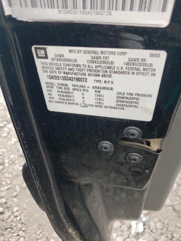 Photo 10 from auction – 2004 GMC ENVOY with VIN 1GKDS13S042190072