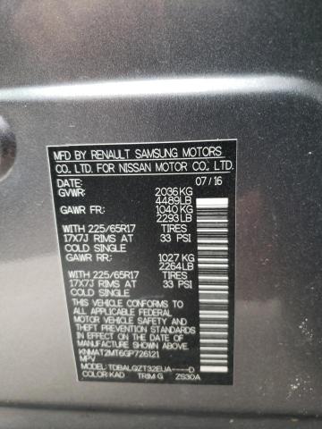 Photo 10 from auction – 2016 NISSAN ROGUE S with VIN KNMAT2MT6GP726121