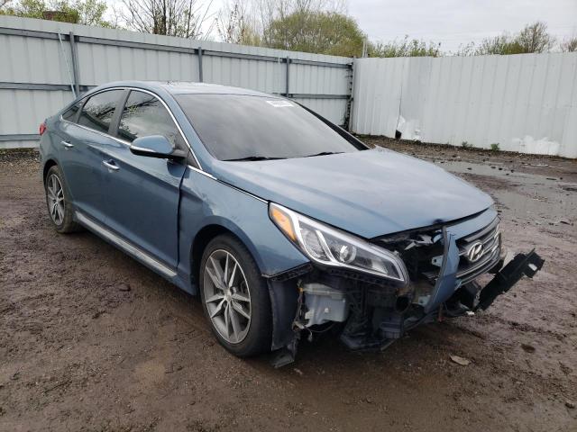 HYUNDAI SONATA 2015 with VIN 5NPE34AB1FH121930 - Photo from auction