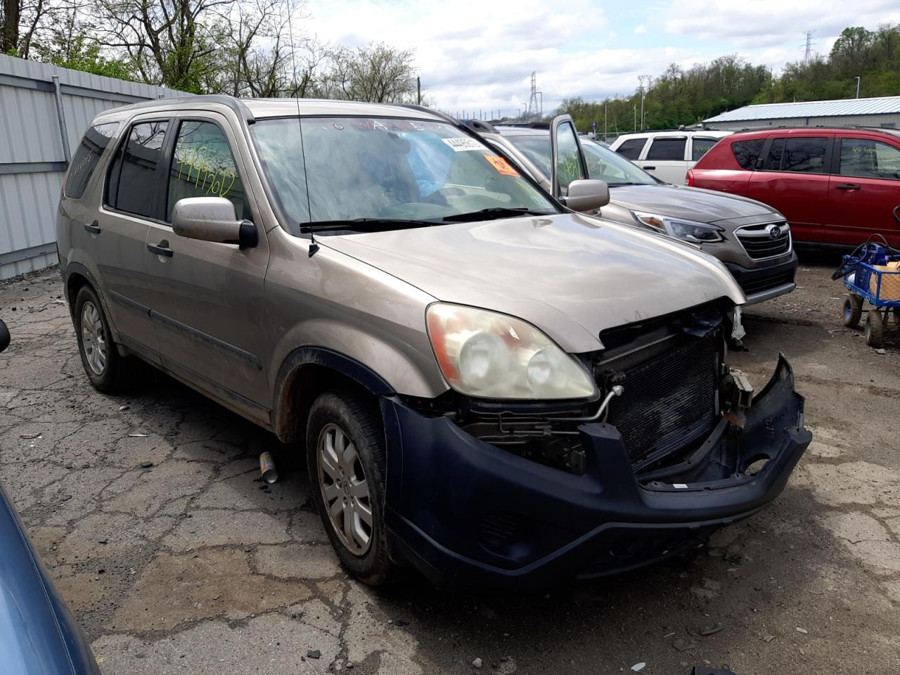 HONDA CR-V EX 2005 with VIN SHSRD78845U328490 - Photo from auction