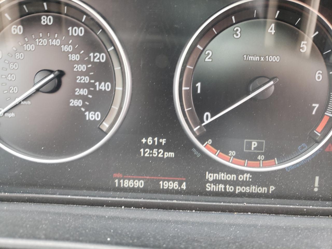 Photo 8 from auction – 2013 BMW 550 XI with VIN WBAFU9C50DDY71714