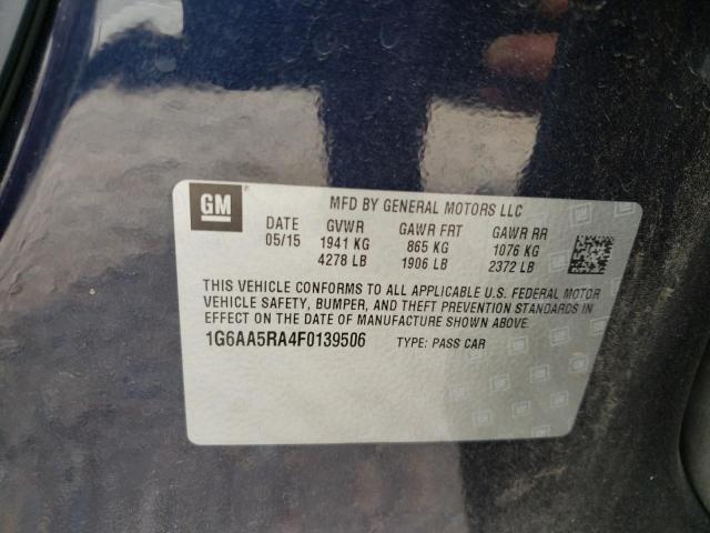 Photo 10 from auction – 2015 CADILLAC ATS with VIN 1G6AA5RA4F0139506