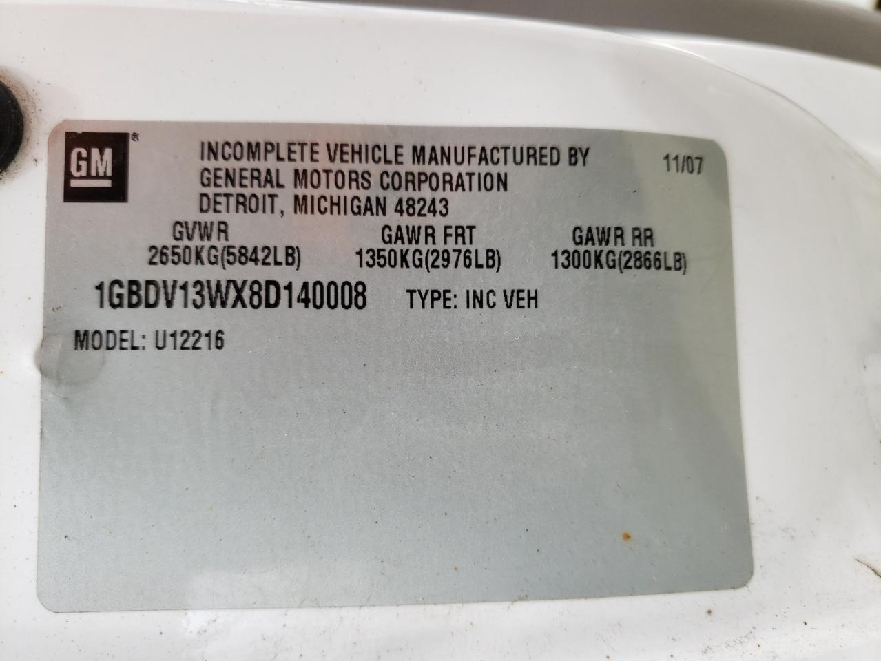 Photo 10 from auction – 2008 CHEVROLET UPLANDER I with VIN 1GBDV13WX8D140008