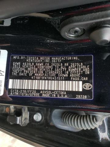 Photo 10 from auction – 2017 TOYOTA CAMRY LE with VIN 4T1BF1FK1HU451511
