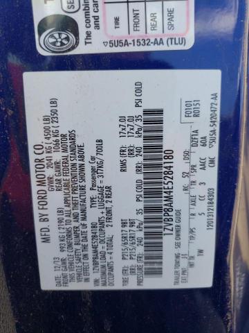 Photo 10 from auction – 2014 FORD MUSTANG with VIN 1ZVBP8AM4E5284180