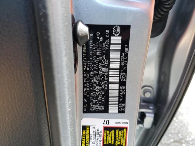 Фото 10 с аукциона – 2022 LEXUS ES300H с VIN 58ACA1C1XNU017137