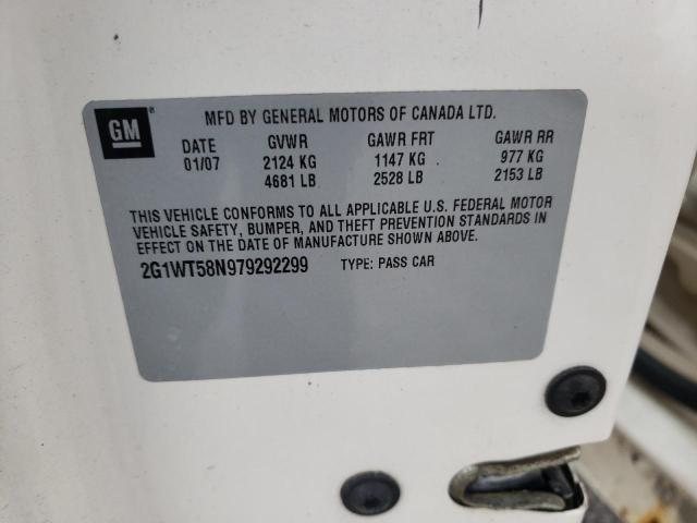 Photo 10 from auction – 2007 CHEVROLET IMPALA LT with VIN 2G1WT58N979292299