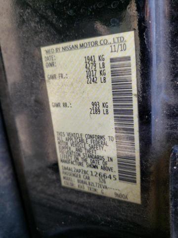 Photo 10 from auction – 2011 NISSAN ALTIMA BAS with VIN 1N4AL2AP2BC126645