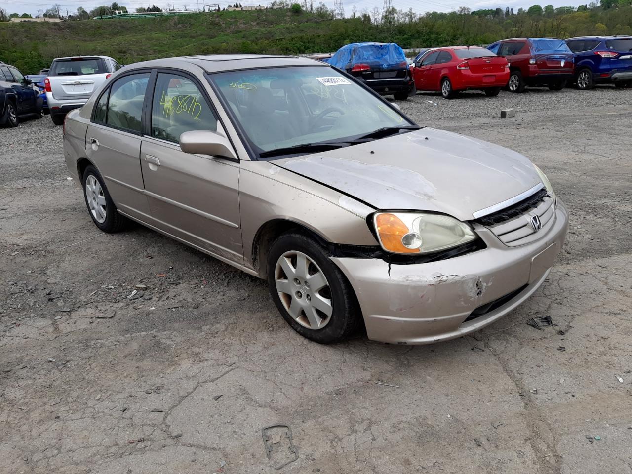 Photo 1 from auction – 2002 HONDA CIVIC DX with VIN 1HGES26772L069531