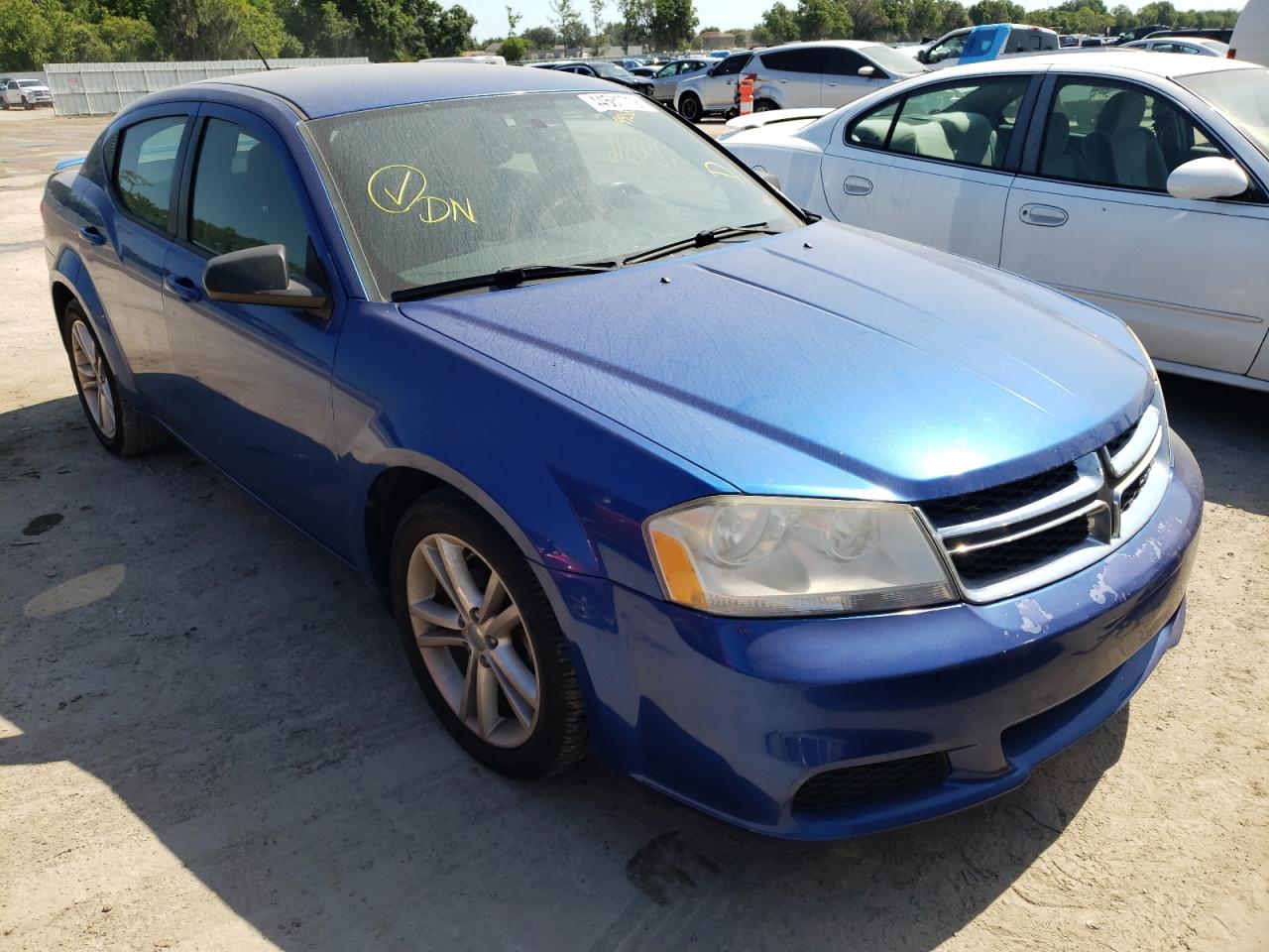 DODGE AVENGER SE 2012 with VIN 1C3CDZAG9CN314159 - Photo from auction
