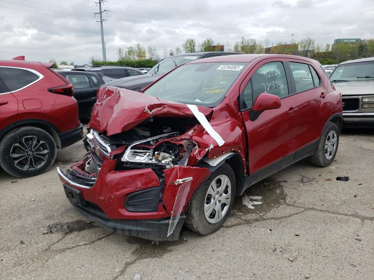 Photo 2 from auction – 2015 CHEVROLET TRAX LS with VIN KL7CJKSB2FB264058
