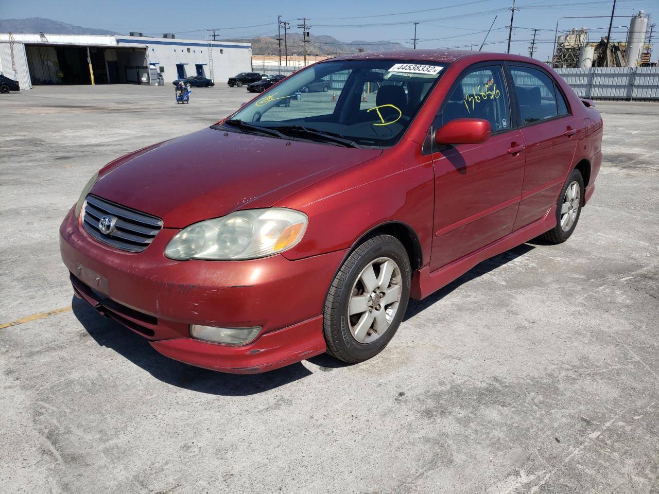 Photo 2 from auction – 2003 TOYOTA COROLLA with VIN 1NXBR32EX3Z042757