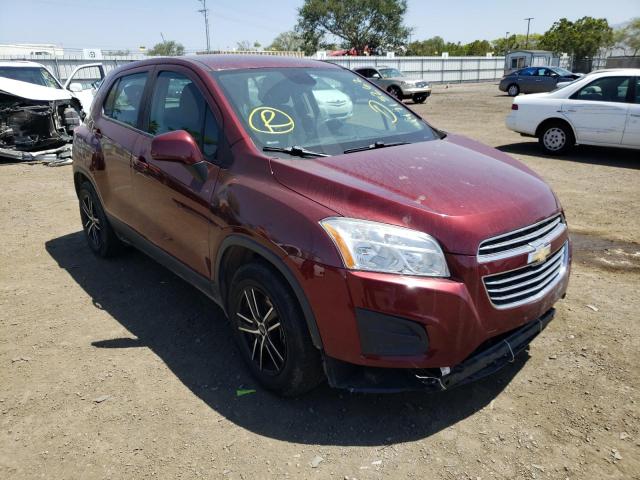CHEVROLET TRAX LS 2016 with VIN 3GNCJKSB8GL244813 - Photo from auction