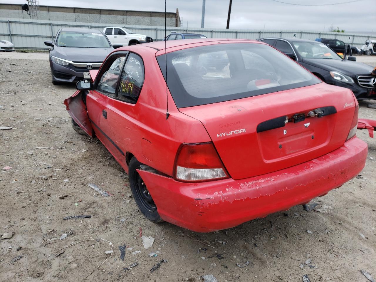 Photo 16 from auction – 2002 HYUNDAI ACCENT L with VIN KMHCF35G62U182829