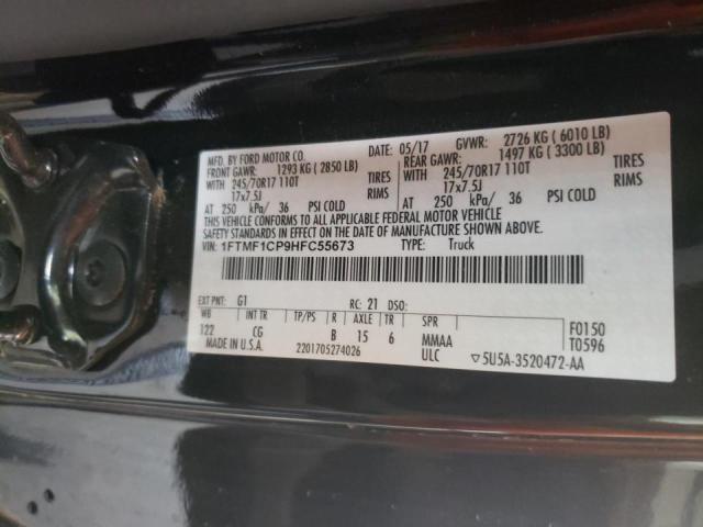 Photo 10 from auction – 2017 FORD F150 with VIN 1FTMF1CP9HFC55673