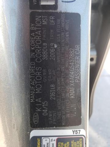 KIA FORTE LX 2016 con VIN KNAFX4A64G5437882 - Foto de la subasta