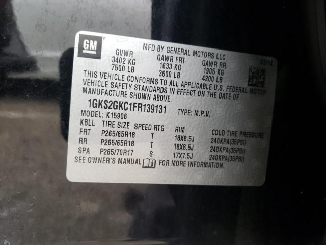 Photo 10 from auction – 2015 GMC YUKON XL K with VIN 1GKS2GKC1FR139131