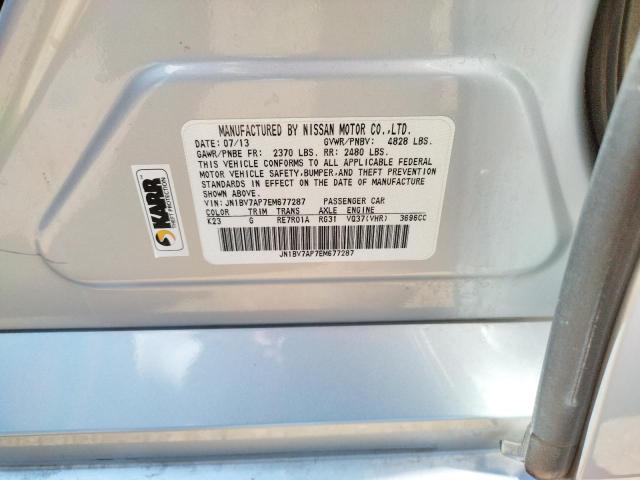 Photo 10 from auction – 2014 INFINITI Q50 BASE with VIN JN1BV7AP7EM677287