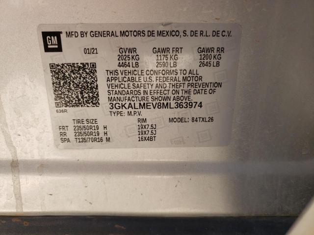 Photo 10 from auction – 2021 GMC TERRAIN SL with VIN 3GKALMEV8ML363974