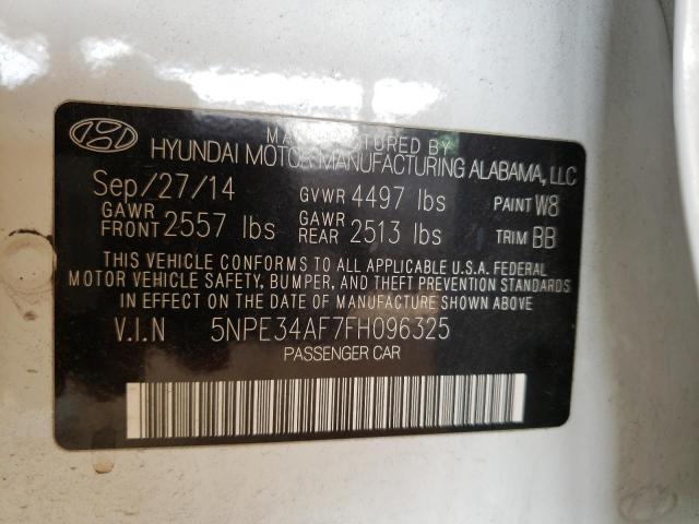 Photo 10 from auction – 2015 HYUNDAI SONATA SPO with VIN 5NPE34AF7FH096325