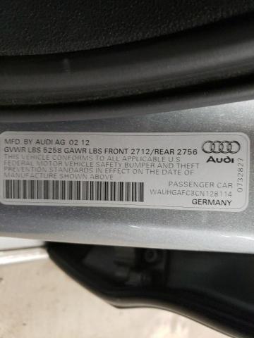 Photo 10 from auction – 2012 AUDI A6 PRESTIG with VIN WAUHGAFC3CN128114
