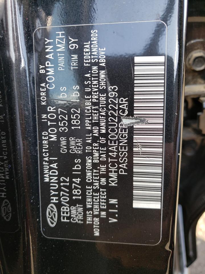 Photo 10 from auction – 2012 HYUNDAI ACCENT GLS with VIN KMHCT4AE0CU222293