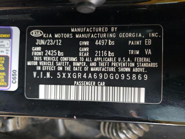 Photo 10 from auction – 2013 KIA OPTIMA SX with VIN 5XXGR4A69DG095869