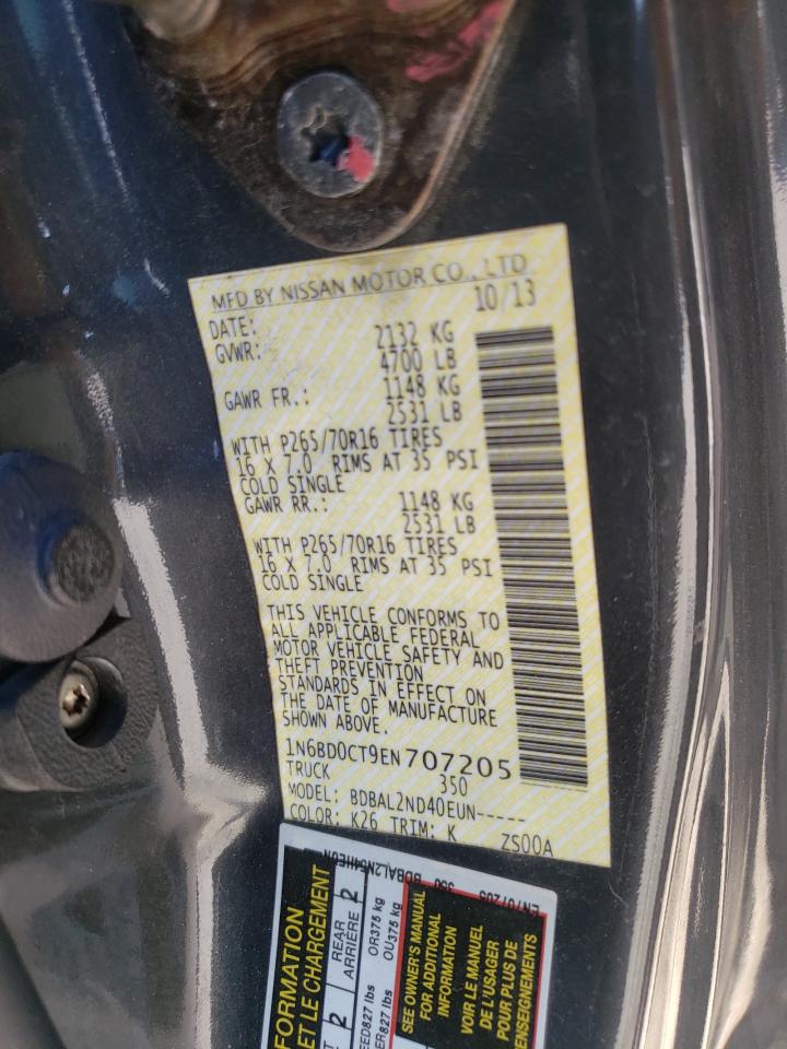 Photo 10 from auction – 2014 NISSAN FRONTIER S with VIN 1N6BD0CT9EN707205