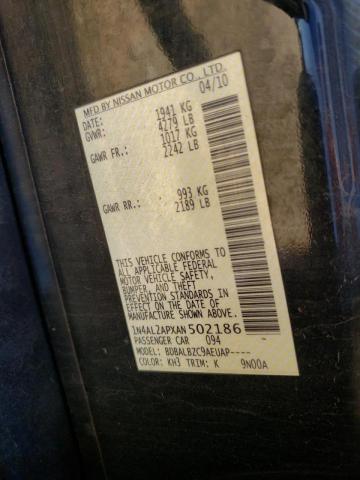 Photo 10 from auction – 2010 NISSAN ALTIMA BAS with VIN 1N4AL2APXAN502186