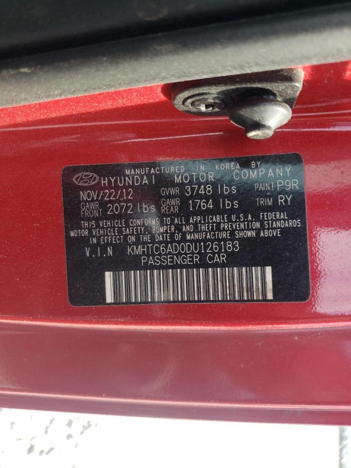 Photo 10 from auction – 2013 HYUNDAI VELOSTER with VIN KMHTC6AD0DU126183