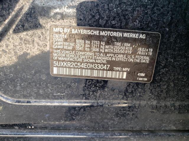Photo 10 from auction – 2014 BMW X5 SDRIVE3 with VIN 5UXKR2C54E0H33047