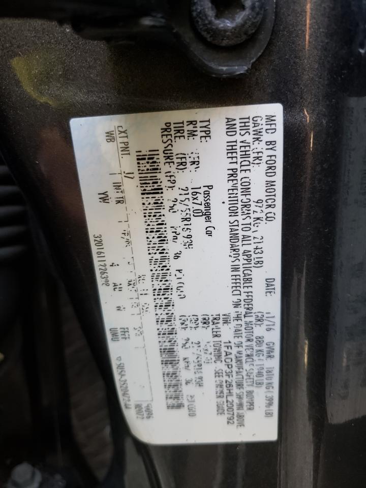 Photo 10 from auction – 2017 FORD FOCUS SE with VIN 1FADP3F26HL200792