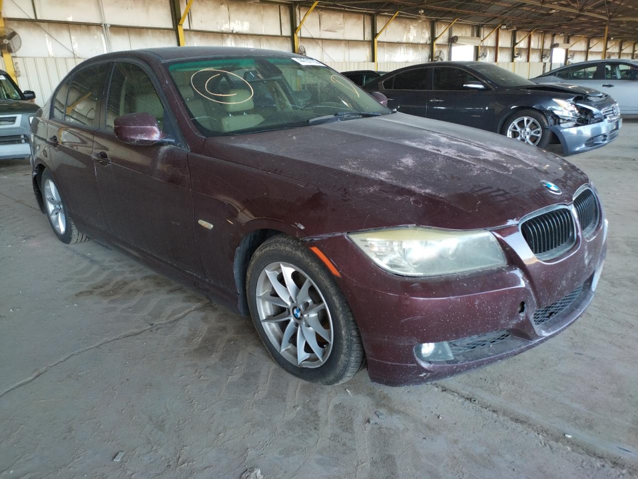 BMW 328 I 2010 with VIN WBAPH7G57ANM51977 - Photo from auction
