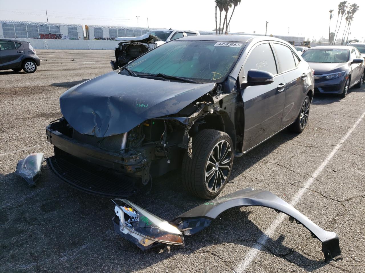 Photo 2 from auction – 2016 TOYOTA COROLLA L with VIN 5YFBURHE6GP527445