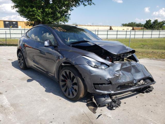 TESLA MODEL Y 2021 with VIN 5YJYGDEFXMF137246 - Photo from auction