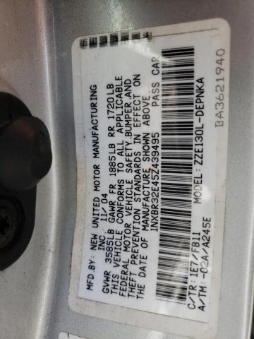 Photo 10 from auction – 2005 TOYOTA COROLLA/CE with VIN 1NXBR32E45Z439495