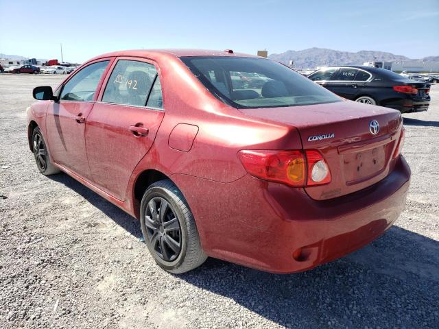 Photo 3 from auction – 2009 TOYOTA COROLLA BA with VIN JTDBL40E399084147