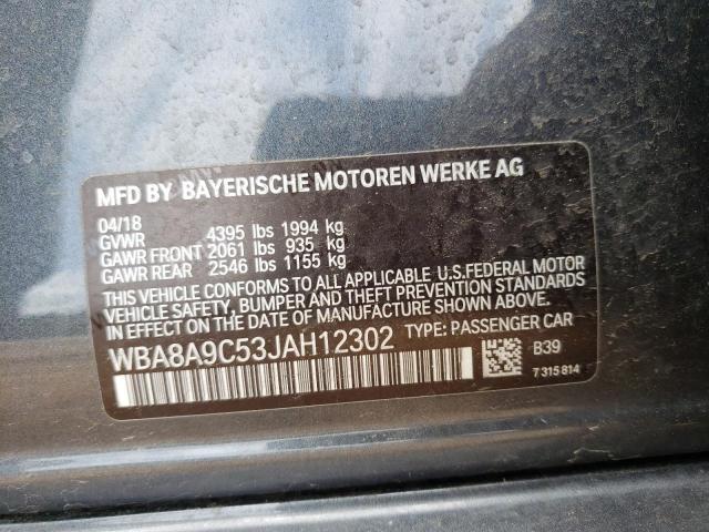 Zdjęcie 10 z aukcji – 2018 BMW 320 I z VIN WBA8A9C53JAH12302