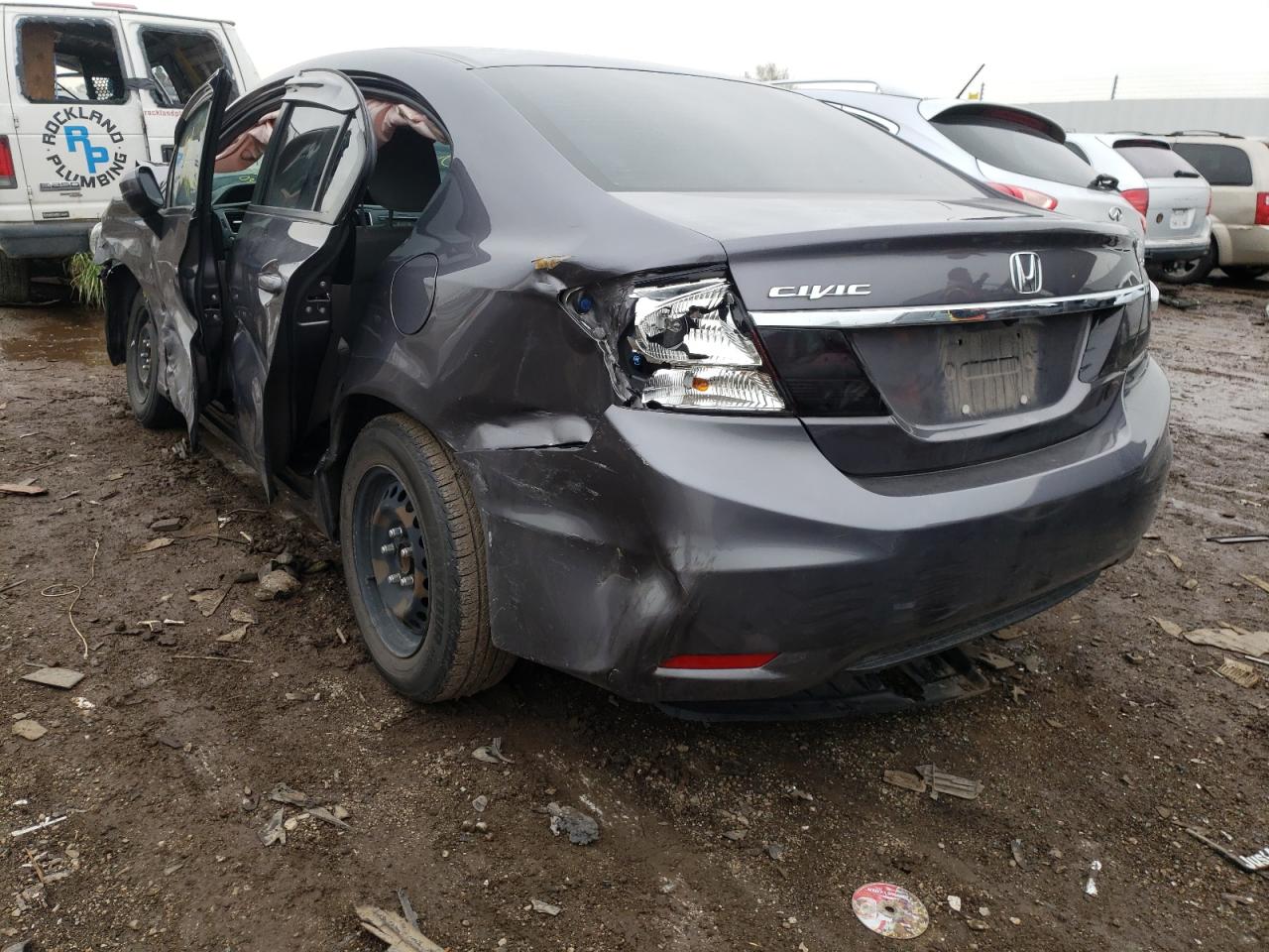 Photo 3 from auction – 2014 HONDA CIVIC LX with VIN 19XFB2F55EE240579
