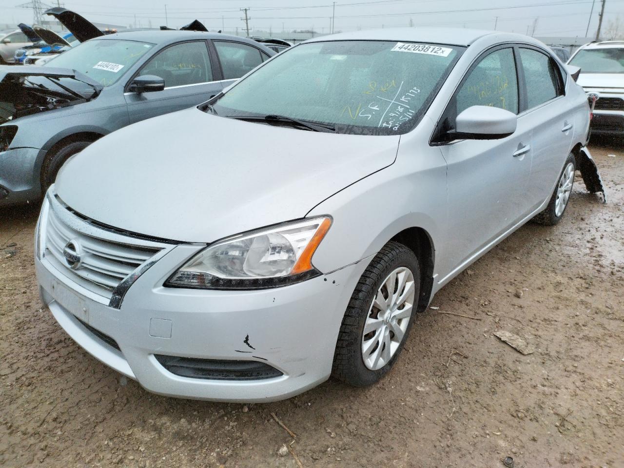Photo 2 from auction – 2015 NISSAN SENTRA S with VIN 3N1AB7AP1FL653714