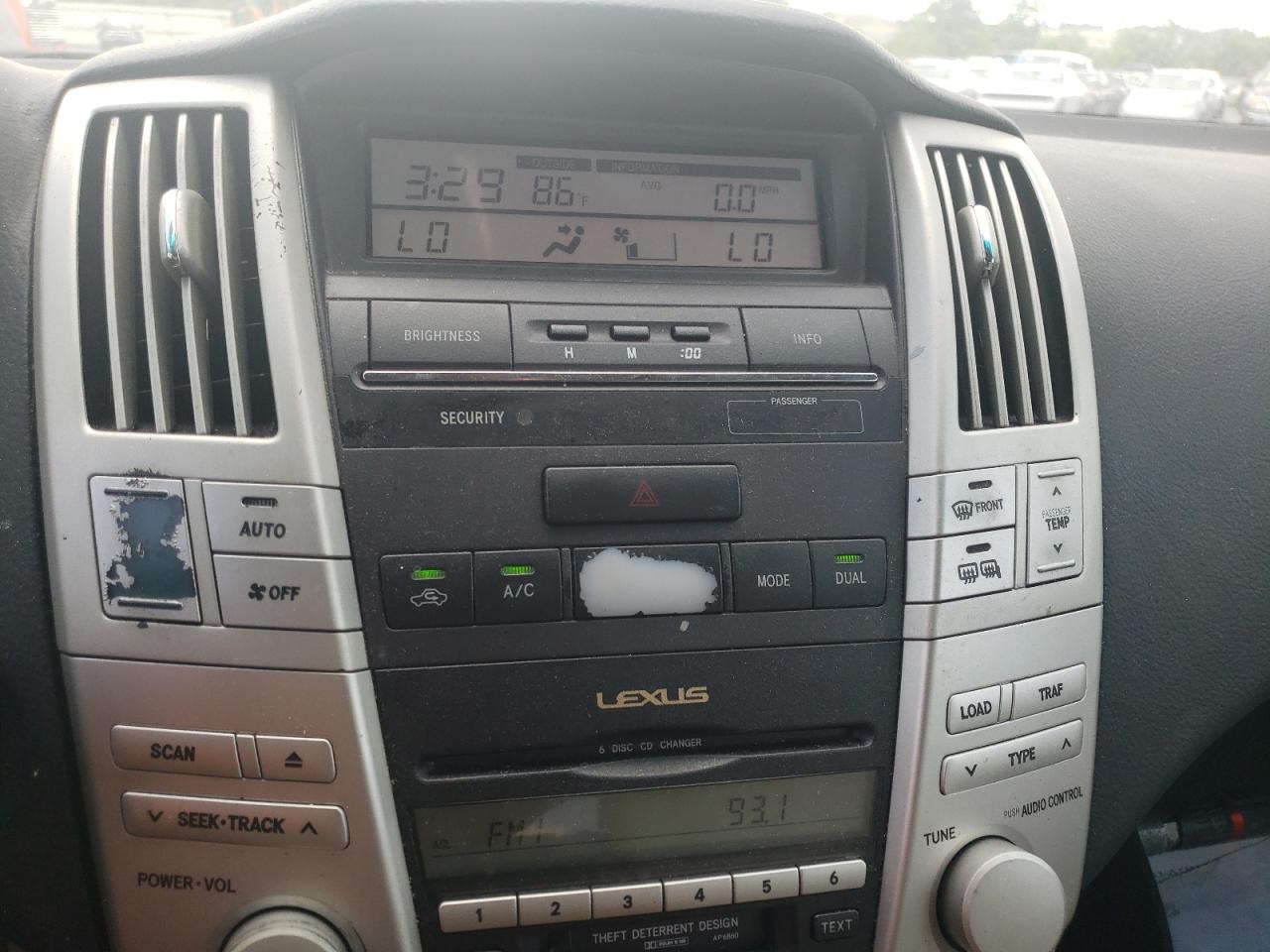 Photo 9 from auction – 2006 LEXUS RX 330 with VIN 2T2GA31U06C043455