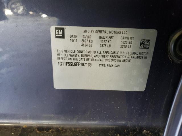 Photo 10 from auction – 2015 CHEVROLET MALIBU LTZ with VIN 1G11F5SL6FF187105