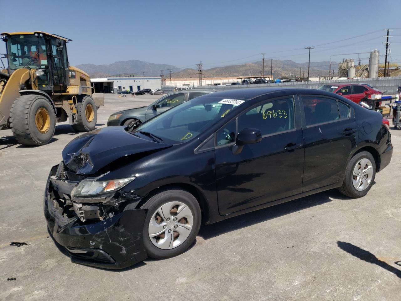 Photo 2 from auction – 2013 HONDA CIVIC LX with VIN 19XFB2F57DE291550